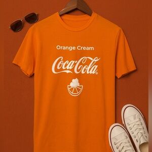 Coca Cola Orange Cream Short Sleeve Tee unisex Medium